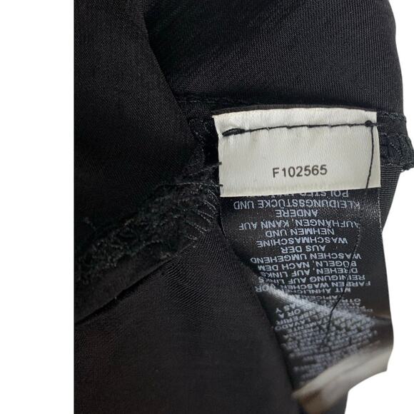 ASOS Design Black Matte Satin Maxi Slip Dress Women’s Size 14 - Picture 7 of 7